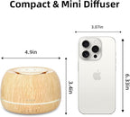 SEEDSEEL 300ML Essential Oil Diffuser 8 Hours Run Time, Aromatherapy Diffuser with Remote Control,7-Color LED for Home