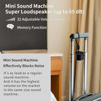 Mini Portable Sound White Noise Machine Baby Patter for Sleep with 30 Soothing Sounds for Baby Kids Adults 32 Volume Levels Sleep Soother Auto-Off Timer for Travel Home Office Privacy