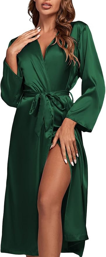 OPOIPIN Women's 3 Piece Pajama Set Sexy Cami Top and Shorts with Robe Sleepwear Loungewear Set