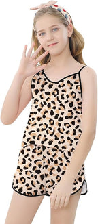 Girls & Women Silk Pajamas Set Satin Camisole Sleepwear 2 Piece Pjs, 3 Years - Women XXL