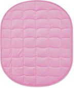 TONGDADA Weighted Lap Blanket 7lbs for Adult,Perfect for Relaxation, Lounging, Napping, Sleeping & Travel,Luxury Minky Weighted Body Blanket,Weighted Throw Blanket-Pink Minky, 29" x 24"