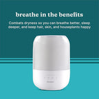 Homedics Ultrasonic Cool Mist Humidifier, Top-Fill 3L Water Tank, Covers 395 sq. ft, 35-Hour Runtime, 3 Mist Settings, Clean Tank Tech, Auto-Off, Night Light, Quiet