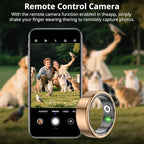 COLMI R02 smart Ring, a smart Ring for Women and Men, with a Charging case, Supports Heart Rate, Blood Oxygen, Sleep Health Monitoring, and Sports Tracking Ring, No Subscription Fee. (Rose Gold, 12#)