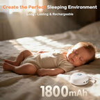 Portable Sound Noise Machine for Baby Kids Adult with 21 Natural Soothing Sounds, Memory Function, 32 Levels of Volume, Powerful Battery, Noise Canceling, Sleep Sound Timer Therapy for Home, Travel