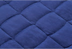 TONGDADA Weighted Lap Blanket 7lbs for Adult,Perfect for Relaxation, Lounging, Napping, Sleeping & Travel,Luxury Minky Weighted Body Blanket,Weighted Throw Blanket-Navy Minky, 29" x 24"