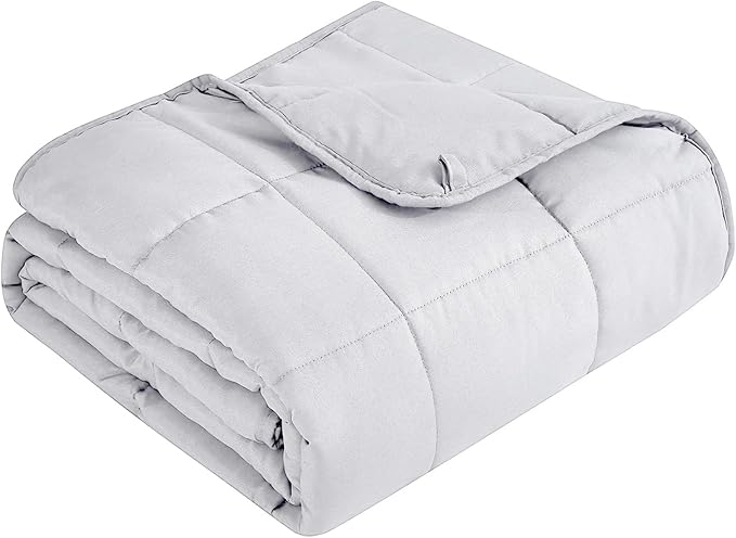 Topcee Weighted Blanket for Adults (15 lbs, 60" x 80") Queen Size Soft Cooling Heavy Blanket Sleeping, Apply to 130-160 lbs Body, Thick Breathable Blanket with Glass Bead, Easy Care