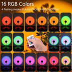 Sunset Lamp Projector Rainbow Projection Lamp Romantic Led Sunset Projection Light for Party Photo Vlog Background Bedroom (16 Colors)