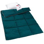 ZPECC Toddler Down Alternative Comforter, 39x47 Hypoallergenic Baby Blanket Quilt, Soft Breathable Lightweight All Season Kids Duvet Insert for Crib Stroller Cot Daycare, Teal