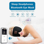 2-Pack Bluetooth Sleep Mask, Sleep Mask with Bluetooth Headphones, Eye Mask with Sleeping Headphones for Side Sleeper, Nap, ASMR, Air Travel, Meditation, Relaxation