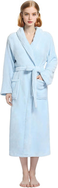Plush Soft Robes for Women, Premium Fleece Womens Robe Cozy Warm Bathrobe