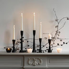 10-Inch White Taper Candles, 12 Pack Unscented and Dripless Candlesticks, Long-Lasting Burn Time of 7-8 Hours, Perfect for Home Décor, Weddings, and Events