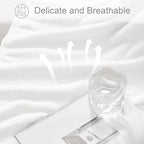 Exclusivo Mezcla Fleece Throw XL Blanket for Couch, Sofa, Super Soft and Warm Pure White Blankets, All Season, Cozy, Plush, Lightweight, 50x70 Inches