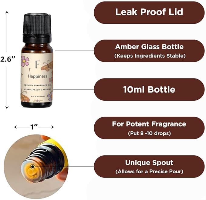 Folkulture Essential Oils Set for Diffuser | Manifestation & Mindfulness Aromatherapy | Set of 6 Calming Home Fragrance Oils - Sandalwood, Vanilla, Eucalyptus, Chamomile & More | 11:11 Make a Wish