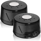 Yogasleep Dohm Classic 2-Pack Black | The Original White Noise Machine | Soothing Natural Sound from a Real Fan | Noise Cancelling | Sleep Therapy, Office Privacy, Travel