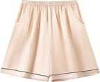 Girls & Womens Satin Pajamas Set, Silk Button-Down Sleepwear 2 Piece Nightwear, 3 Years - Women XXL