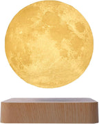 PeacePlanet Levitating Moon Lamp, Gift, LED Table Lamp, Levitate & Rotate in Air, Night Light, Touch Control, Adjustable Brightness, Gift for Girlfriend, Mom, Birthday, Anniversary.