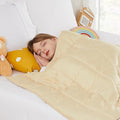HOSUKKO Weighted Blanket - 10 lbs Ivory Heavy Blanket - Breathable Blanket(41 * 60 inches, 10 lbs)