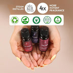 Folkulture Essential Oils for Diffuser for Home | Set of 4 Pure Essential Oil Set | Diffuser Oils Scented | Essential Oils for Candle Making - Lavender Oil, Jasmine Essential Oil for Relaxation