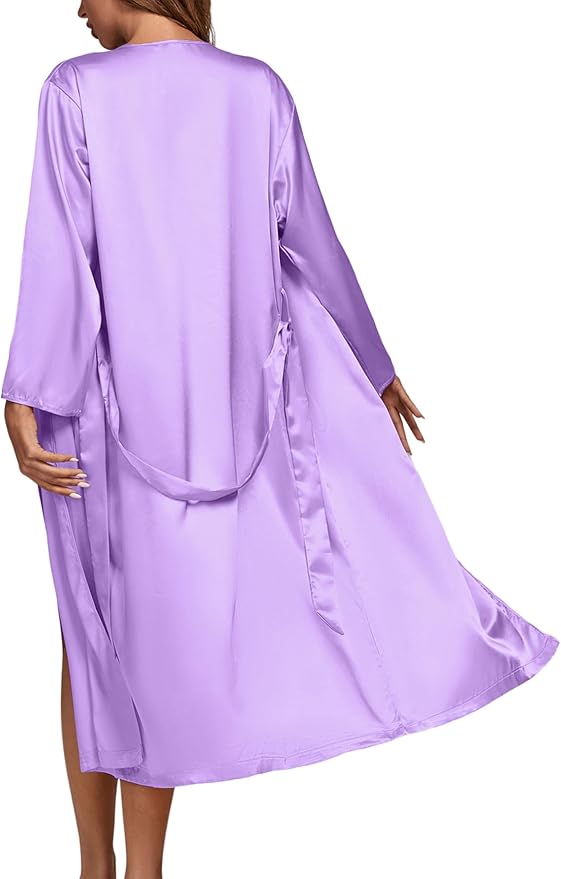 OPOIPIN Women's 3 Piece Pajama Set Sexy Cami Top and Shorts with Robe Sleepwear Loungewear Set