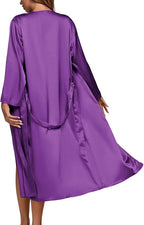 OPOIPIN Women's 3 Piece Pajama Set Sexy Cami Top and Shorts with Robe Sleepwear Loungewear Set