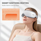 Nekteck Eye Massager with Heat, Birthday Gifts Eye Mask Massage for Migraine Relief, Heated Smart Migraine Massager to Reduce Strain, Dry Eyes, Sleep Relaxation, Bluetooth Music, Ideal for Her Him