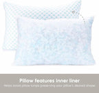 Nestl Cooling Pillow for Sleeping 2 Pack, Luxury Shredded Memory Foam Pillows Standard Size Set of 2, Adjustable Cold Gel Pillows for Hot Sleepers Supportive Cool Pillow for Side Back Stomach Sleepers