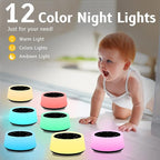 ColorsNoise Sound Machine and White Noise Machine with 30 Soothing Sounds with 12 Colors Baby Night Light with Memory Function (Black)