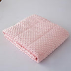 Weighted Blanket with Minky Duvet All Season,Reversible Soft Heavy Weighted Blanket for Adult Pink(5lb,36in*48in)