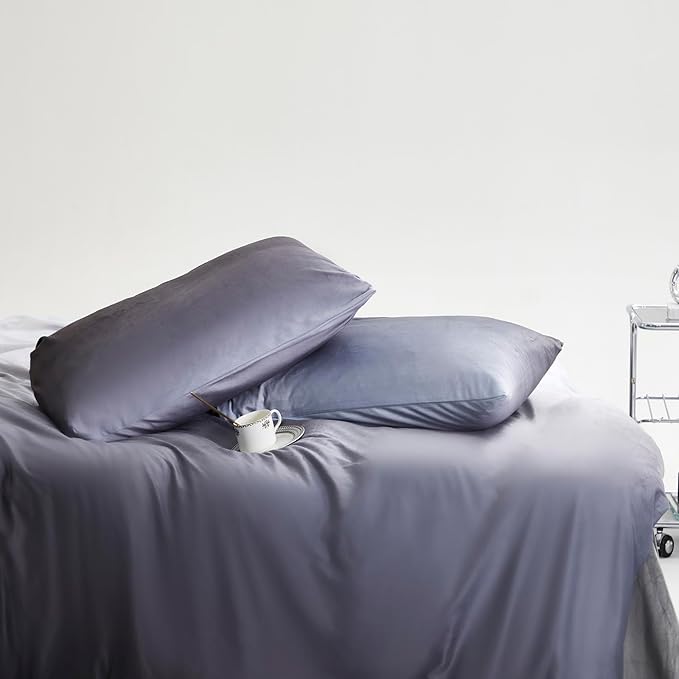 Luxlovery Black Grey Velvet Comforter King Gradient Fluffy Plush Flannel Bedding Set Men Women Sherpa Micromink Ink Winter Warm Blanket Quilts Warm Comforter Set King Size
