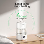 Homvana Humidifiers for Bedroom Home, 3.6 L Cool Mist Top-Fill 34H Super Long Time, Quiet 23dB, Baby Humidifier, Oil Diffuser for Large Room, House, Plant, Nursery, BPA FREE, Ultrasonic (Transparent)