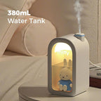 Mipow X Miffy Cool Mist Humidifier - Ultrasonic Quiet Humidifiers, Mini Cute Humidifier with Night Light, 380ml Humidifiers for Bedroom，App-Controlled RGB Light (2.0 Plus-Version) - Blue
