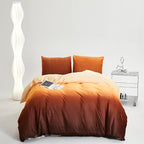 CLOTHKNOW Orange Yellow Queen Comforter Set Velvet Bedding Sets Dark Yellow Queen Comforter Soft Caramel Comforter Sets Queen