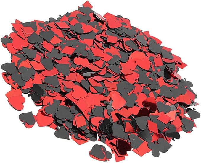 60g Party Confetti, Lightweight PVC Table Scatters with Mixed Colors and Shapes, for Wedding Birthday Night Party Decorations (Heart peach and plum mixed style)