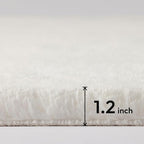 Ashler HOME DECO Ultra Soft Faux Rabbit Fur Chair Couch Cover Area Rug for Bedroom Floor Sofa Living Room Grey 2 x 3 Feet
