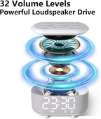 Small Digital Alarm Clock for Bedrooms Sound Machine with 30 Soothing Sound Plug in Desk Clock with Night Light Noise Machine Battery Backup 15 Wake up Sound Clock for Teen Kid Heavy Sleeper Snooze