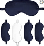 Sleep Masks 5PACK Silk Eyes Cover Satin Eye Mask Silky Blackout Soft Blindfold Sleeping Eyeshades Covers Bridesmaid Gifts