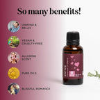 Entice Essential Oil Blend for Diffuser - Passionate Blend of Aromatherapy Oils for Couples with Lavender Palmarosa Clary Sage and Ylang-Ylang Essential Oil - Ignite the Romance Essential Oils Blend