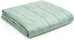 YnM Weighted Blanket — Heavy 100% Oeko-Tex Certified Cotton Material with Premium Glass Beads (Sprout Green, 41''x60'' 7lbs), Suit for One Person(~60lb) Use on Twin Bed