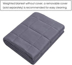 Weighted Idea Weighted Blanket for Adults (Dark Grey,60"x80",20lbs) Cooling Breathable Heavy Blanket with Premium Glass Beads All-Season Soft Thick Comfort