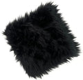 12 Inch Black Square Faux Fur Rug, Small Product Photography Background, Perfect for Jewelry, Mini Bags, Nail Art, Small Vases and Other Desktop Photography (1pcs)
