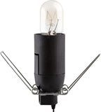 Himalayan Pink Salt Lamp Basket & Dimmer Cord Bulb