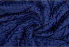 TONGDADA Minky Weighted Blanket | 40''x60'',10lbs | Cozy and Soft Minky Weighted Throw Blanket | Luxury Velvet with Premium Glass Beads | Navy Minky