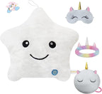 Throw Pillows for Couch Bed Christmas Home Living Room Decor Sofa Cushion Chair Back Car Seat Birthday, Cute Soft Decorative Plush Star Pillow Inserts, White Throw Pillow Set