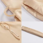 Women's Pure Color Satin Kimono Robe Short Bridesmaids Robe Dressing Gown