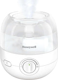 Honeywell Mini Cool Mist humidifier, Easy to Fill and Clean, humidifier for small Bedroom, Kids Rooms, or office. Ultra Quiet Operation and Auto Shut-Off - White, HUL525W