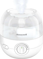 Honeywell Mini Cool Mist humidifier, Easy to Fill and Clean, humidifier for small Bedroom, Kids Rooms, or office. Ultra Quiet Operation and Auto Shut-Off - White, HUL525W