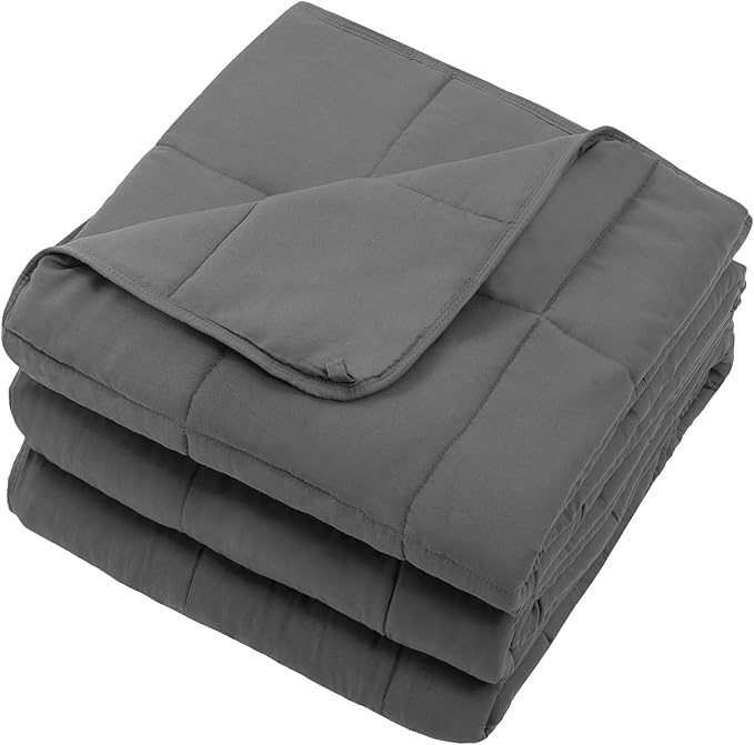 Weighted Blanket for Adults 20lbs, 78"x86", King Size Cooling Heavy Throw Blanket for 130-220lbs, Microfiber Soft Thick Big Blankets Weighted Comforter Breathable Gift for Sleeping, Grey