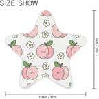 susiyo Plug in Night Light Peach and White Flowers Cute Star Shape Nightlight for Bedroom Hallway Stairs