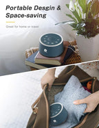 Dreamegg D1 Sound Machine - White Noise Machine with Baby Night Light for Sleeping, High Fidelity Sounds, Timer & Memory Feature, Sound Machine for Baby Adults, Home, Office, Travel (Navy Blue)