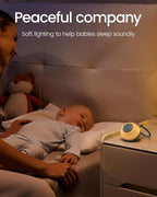 CHICWAY 2026 Mom's Choice Awards, Portable Sound Machine for Baby Adult, AI Cry Detection, 18 Soothing Sound, Bluetooth Rechargeable White Noise Machine for Home Office Travel, Nursery Light, Cyan